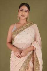 Golden Beige Saree4918 video